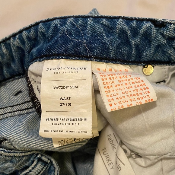 Denim of Virtue Distressed Jean size 27 - Picture 10 of 12